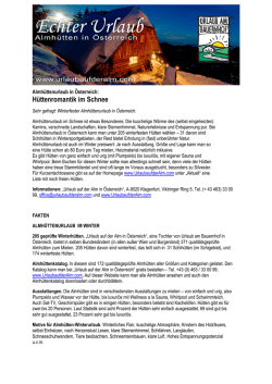 H&uuml;ttenromantik im Schnee