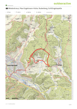Wiedenkreuz, Max-Engelmann-Hütte, Rudenberg, Schillingskapelle