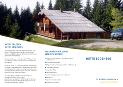 HüTTE BÖDENEGG - Skiclub Bodensee eV