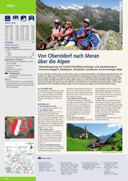 Von Oberstdorf nach Meran über die Alpen