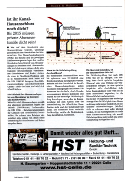 Hausanschluss dicht
