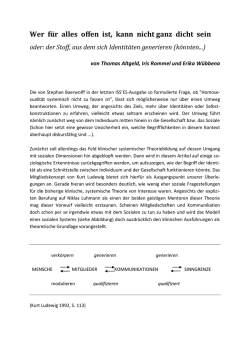 Wer f&uuml;r alles offen ist, kann nicht ganz dicht sein