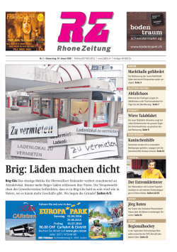 Brig: Läden machen dicht