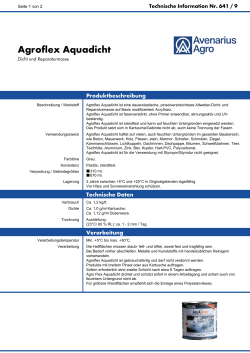 Technische Information - Avenarius