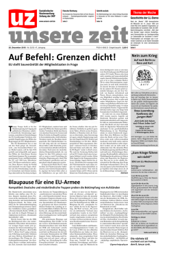 Auf Befehl: Grenzen dicht!