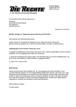 in der Bezirksvertretung Mengede