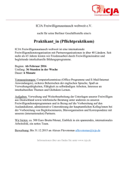 Pflichtpraktikum
