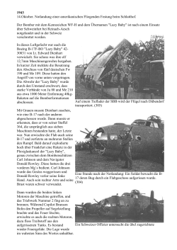 1943 14.Oktober. Notlandung einer amerikanischen Fliegenden