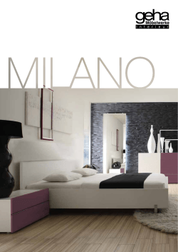 Prospekt Milano - geha Möbelwerke