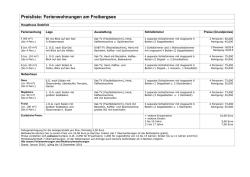 Preise - Seeblick Freibergsee