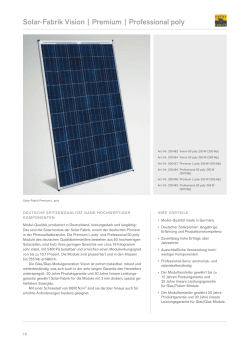 Solar-Fabrik Vision | Premium | Professional poly