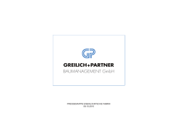 Pressemappe herunterladen - Greilich + Partner Baumanagement