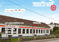 Das Saisonprogramm 2015/2016 zum