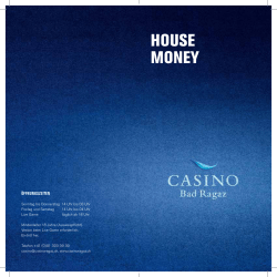 House Money - Casino Bad Ragaz