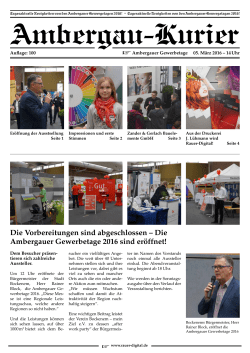 Die Vorbereitungen sind abgeschlossen &ndash; Die Ambergauer