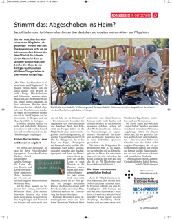 Stimmt das: Abgeschoben ins Heim? Konradsblatt 22/2015