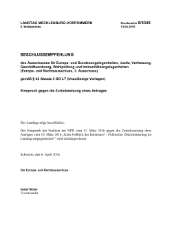 Drucksache 6/5345 - Landtag Mecklenburg Vorpommern