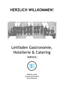 Leitfaden Gastronomie, Hotellerie & Catering
