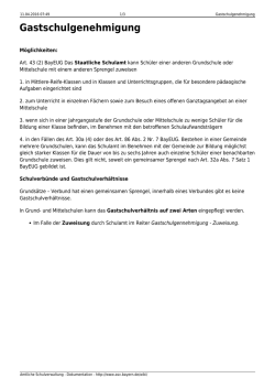 Gastschulgenehmigung - ASV