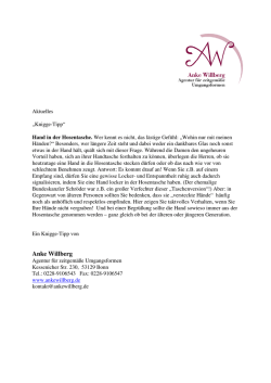 Hosentasche - Anke Willberg &middot; Agentur f&uuml;r zeitgem&auml;&szlig;e