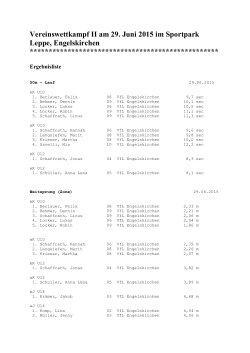 Ergebnisliste 2015 - VfL Engelskirchen