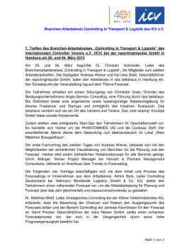 Branchen-Arbeitskreis Controlling in Transport & Logistik des ICV