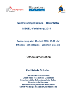 Dokumentation Berufswahl-Siegel-Verleihung 18.06