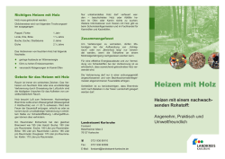 Heizen mit Holz - Landkreis Karlsruhe