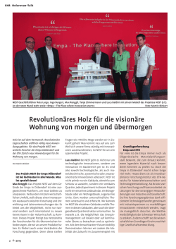 Revolutionäres Holz für die visionäre Wohnung von morgen und