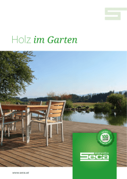Holz im Garten