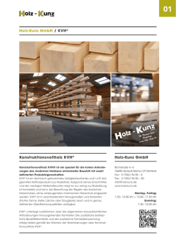 Lagerliste Konstruktionsvollholz KVH