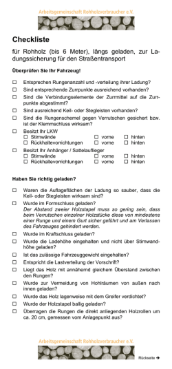 Checkliste
