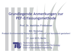 Prof. Dr. Matthias Finkbeiner
