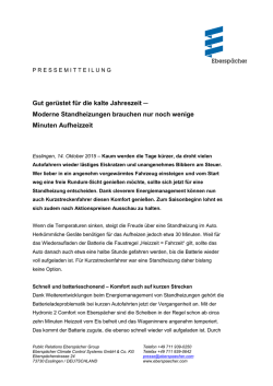Gut gerüstet für die kalte Jahreszeit Moderne