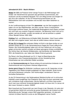 Jahresbericht 2015 &ndash; Bezirk Affoltern Winter Mit SBB und Postauto