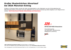 Gro&szlig;er Musterk&uuml;chen Abverkauf bei IKEA M&uuml;nchen Eching bei IKEA