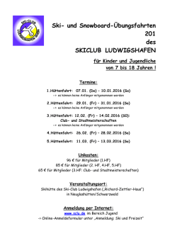 Info - Skiclub Ludwigshafen eV