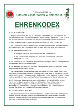 Ehrenkodex - Funken Grün