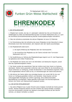 Ehrenkodex - Funken Gr&uuml;n