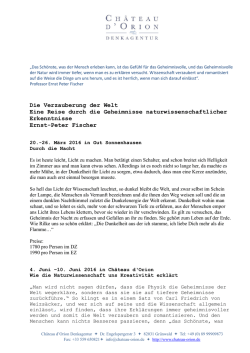 Die Verzauberung der Welt Eine Reise durch die Geheimnisse