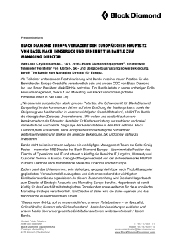 Black Diamond_Press Release Trade Media_DE