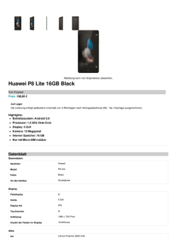 Huawei P8 Lite 16GB Black