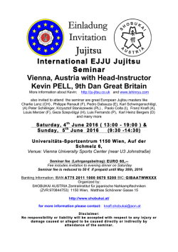 International EJJU Jujitsu Seminar 2016