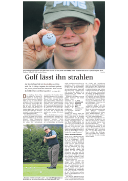 Golf l&auml;sst ihn strahlen