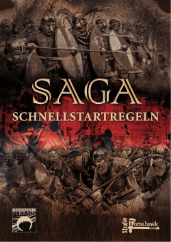 SAGA Schnellstartregeln