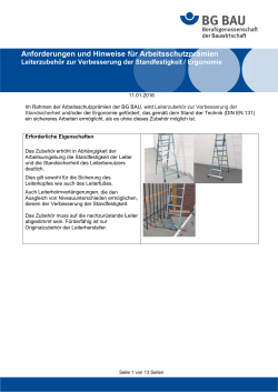 Leiterzubehör Anforderungen und Hinweise (PDF: 117 KB)