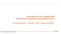 Innovationen in der Landwirtschaft Wer sind die Innovatoren und