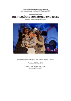 Romeo und Julia - Saarländisches Staatstheater Saarbrücken