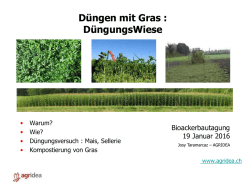 D&uuml;ngen mit Gras