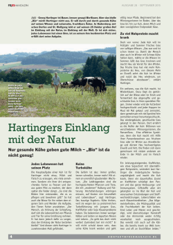 Hartinger, Fred Bericht Sept. 2015 - Hofkaeserei